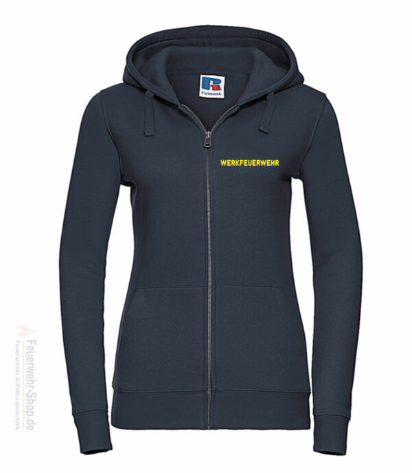 Feuerwehr Premium Damen Kapuzen-Sweatjacke Werkfeuerwehr I