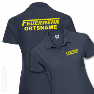 Feuerwehr Premium Damen Poloshirt Logo mit Ortsname