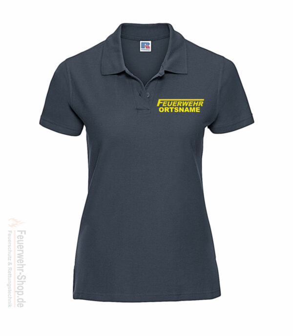 Feuerwehr Premium Damen Poloshirt Logo mit Ortsname