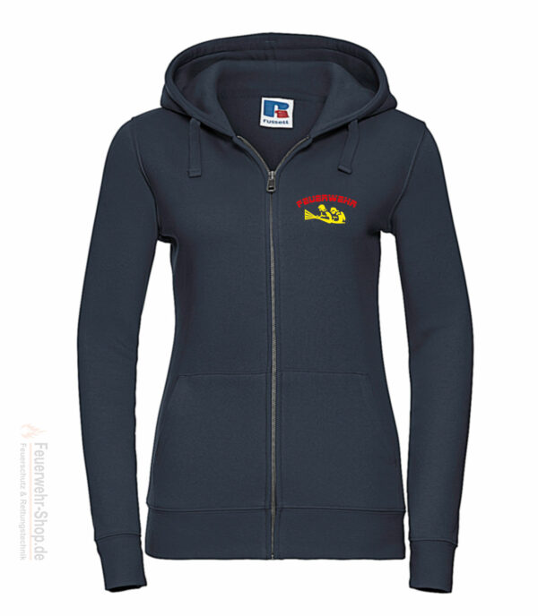 Feuerwehr Premium Damen Kapuzen-Sweatjacke Firefighter IV