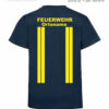 Kinderfeuerwehr Premium T-Shirt im Einsatzlook gelb mit Ortsname