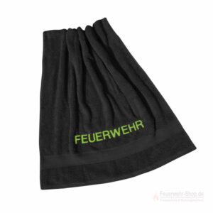 Badetuch Feuerwehr schwarz 140 x70 cm