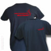 Jugendfeuerwehr Premium T-Shirt Basis Flamme mit Ortsname