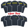 10'er Set Feuerwehr T-Shirt Logo