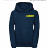 Kinderfeuerwehr Premium Kapuzen-Sweatshirt Logo