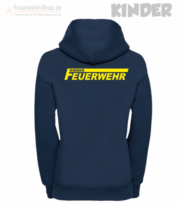 Kinderfeuerwehr Premium Kapuzen-Sweatshirt Logo