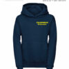 Kinderfeuerwehr Premium Kapuzen-Sweatshirt Basis mit Ortsname