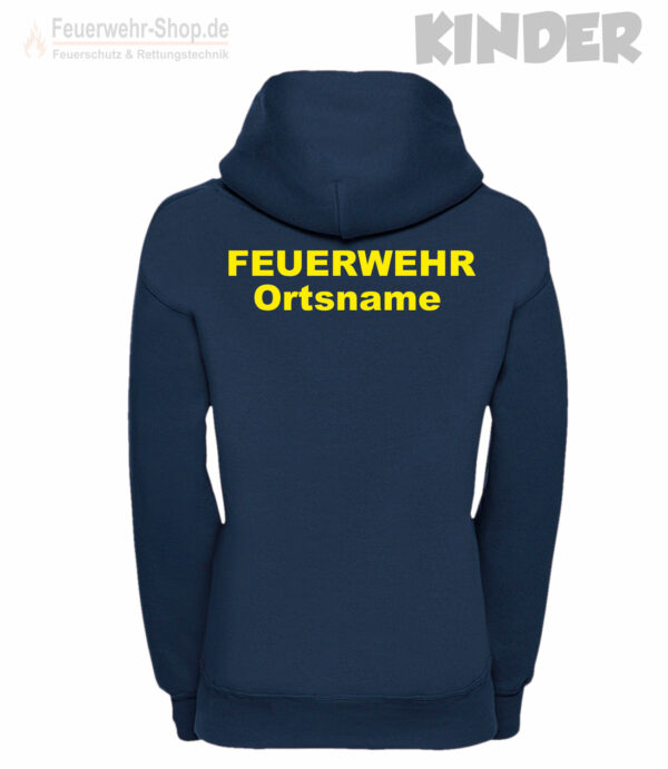 Kinderfeuerwehr Premium Kapuzen-Sweatshirt Basis mit Ortsname