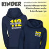 Kinderfeuerwehr Premium Kapuzen-Sweatshirt Firefighter II mit Ortsname