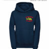 Kinderfeuerwehr Premium Kapuzen-Sweatshirt Firefighter IV mit Ortsname