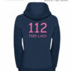 Kinderfeuerwehr Premium Kapuzen-Sweatshirt Logo "Firelady"