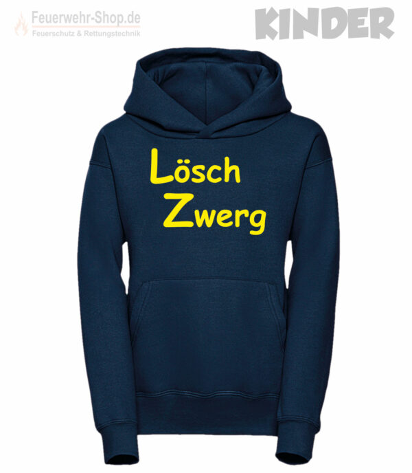 Kinderfeuerwehr Premium Kapuzen-Sweatshirt Logo "Löschzwerg"