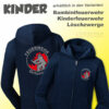 Kinderfeuerwehr Premium Kapuzenjacke Firefighter I mit Ortsname