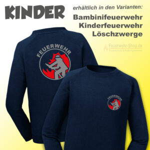 Kinderfeuerwehr Premium Sweatshirt Modell Firefighter I