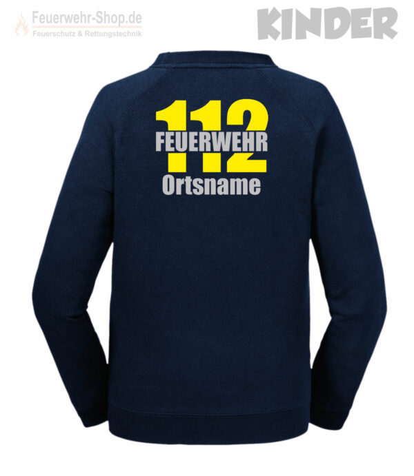 Kinderfeuerwehr Premium Sweatshirt Modell Firefighter II mit Ortsname