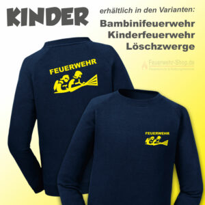 Kinderfeuerwehr Premium Sweatshirt Modell Firefighter III