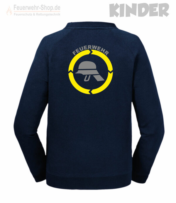 Kinderfeuerwehr Premium Sweatshirt Helm mit Name