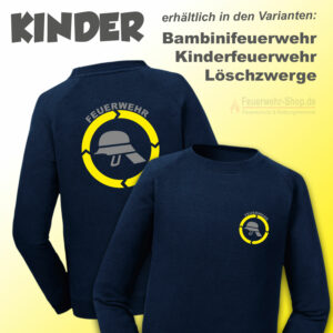 Kinderfeuerwehr Premium Sweatshirt Helm