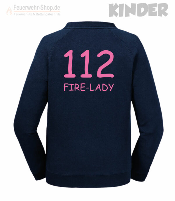 Kinderfeuerwehr Premium Sweatshirt Modell "Firelady"