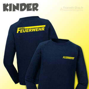 Kinderfeuerwehr Premium Sweatshirt Name im Logo