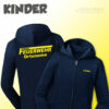 Kinderfeuerwehr Premium Kapuzenjacke Logo mit Name und Ortsname