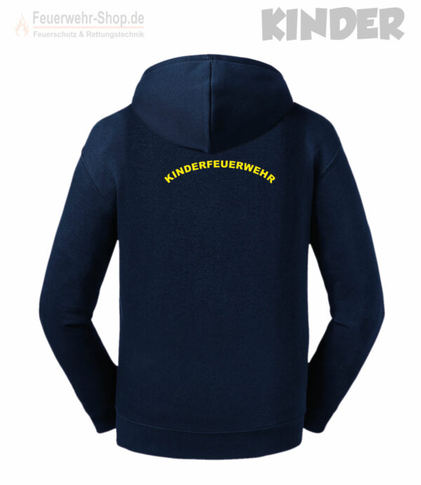 Kinderfeuerwehr Premium Kapuzenjacke Rundlogo