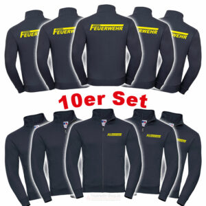 10'er Set Jugendfeuerwehr Sweatjacke Logo