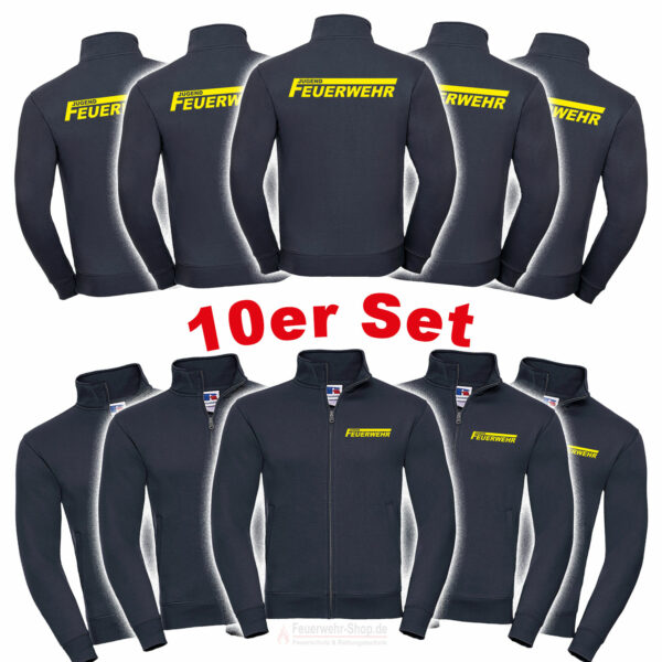 10'er Set Jugendfeuerwehr Sweatjacke Logo