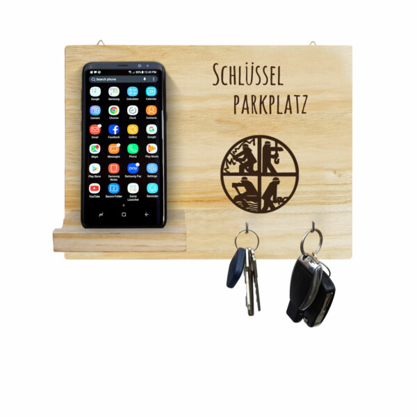 Schlüsselparkplatz Signet + Ortsname Personalisiert