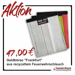 Unikat Geldbörse "Frankfurt" aus recyceltem Feuerwehrschlauch
