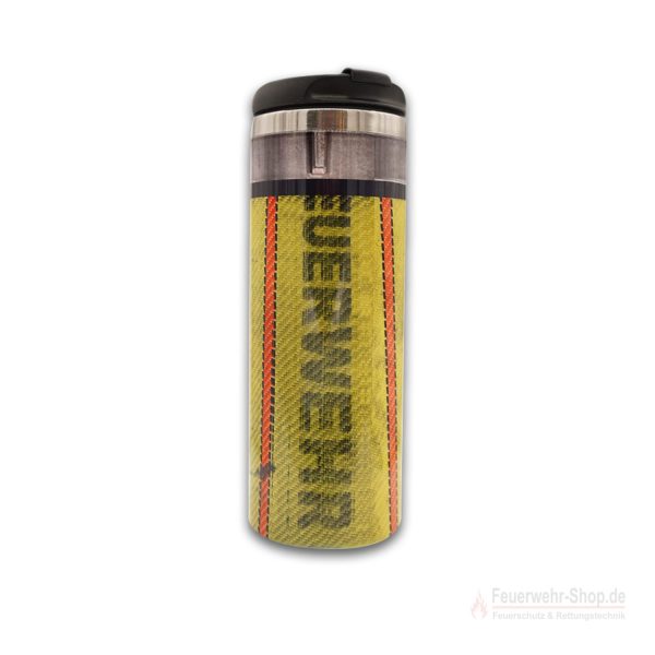 Thermobecher "Feuerwehrschlauch - gelb"