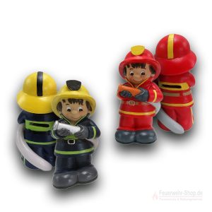 01_Spardose Feuerwehrmann aus Poly, 8,5x8x15cm