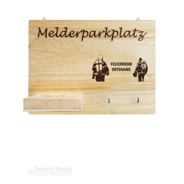 Melderparkplatz Motiv "Teamplayer II" ca. 30x20x8cm, Holz