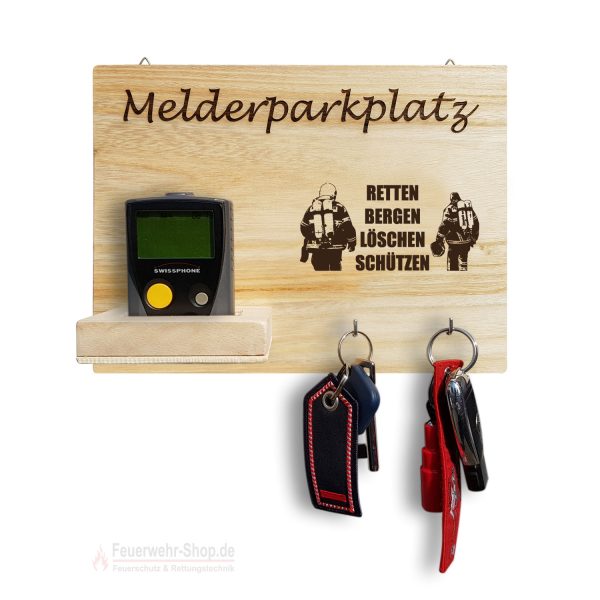 Melderparkplatz Motiv "Teamplayer I" ca. 30x20x8cm, Holz