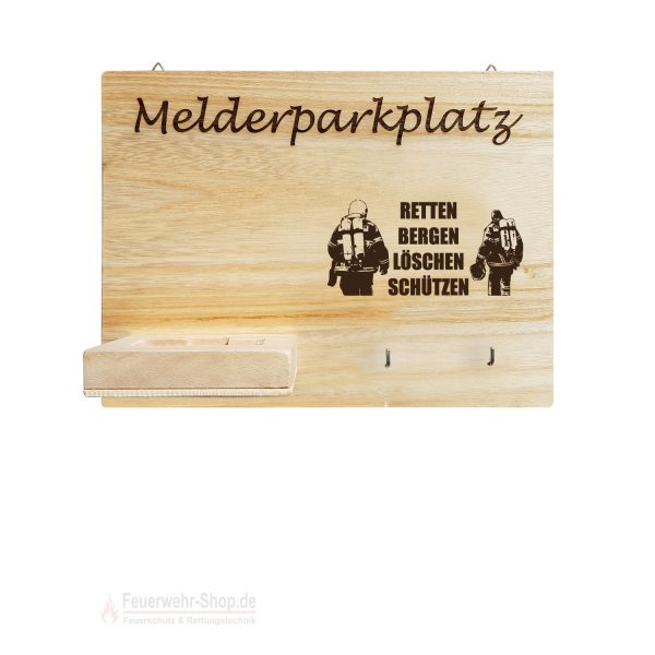 Melderparkplatz Motiv "Teamplayer I" ca. 30x20x8cm, Holz