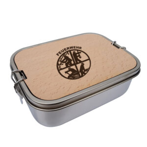 Lunchbox / Brotdose "Emblem: retten-bergen-löschen-schützen"