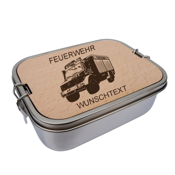 Lunchbox / Brotdose "Tanklöschfahrzeug Unimog 2020"