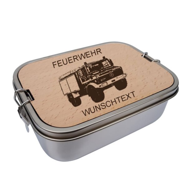 Lunchbox / Brotdose "Tanklöschfahrzeug Unimog 2000"