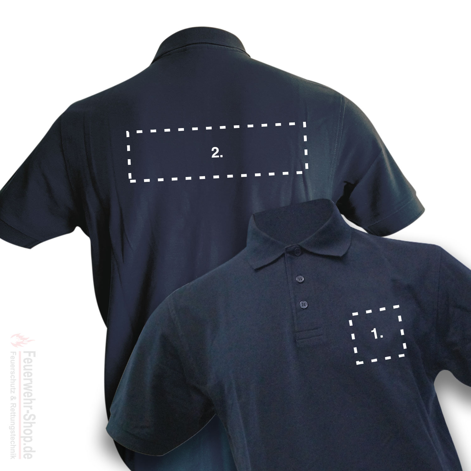 Premium Poloshirt STICK Feuerwehr – Bild 2