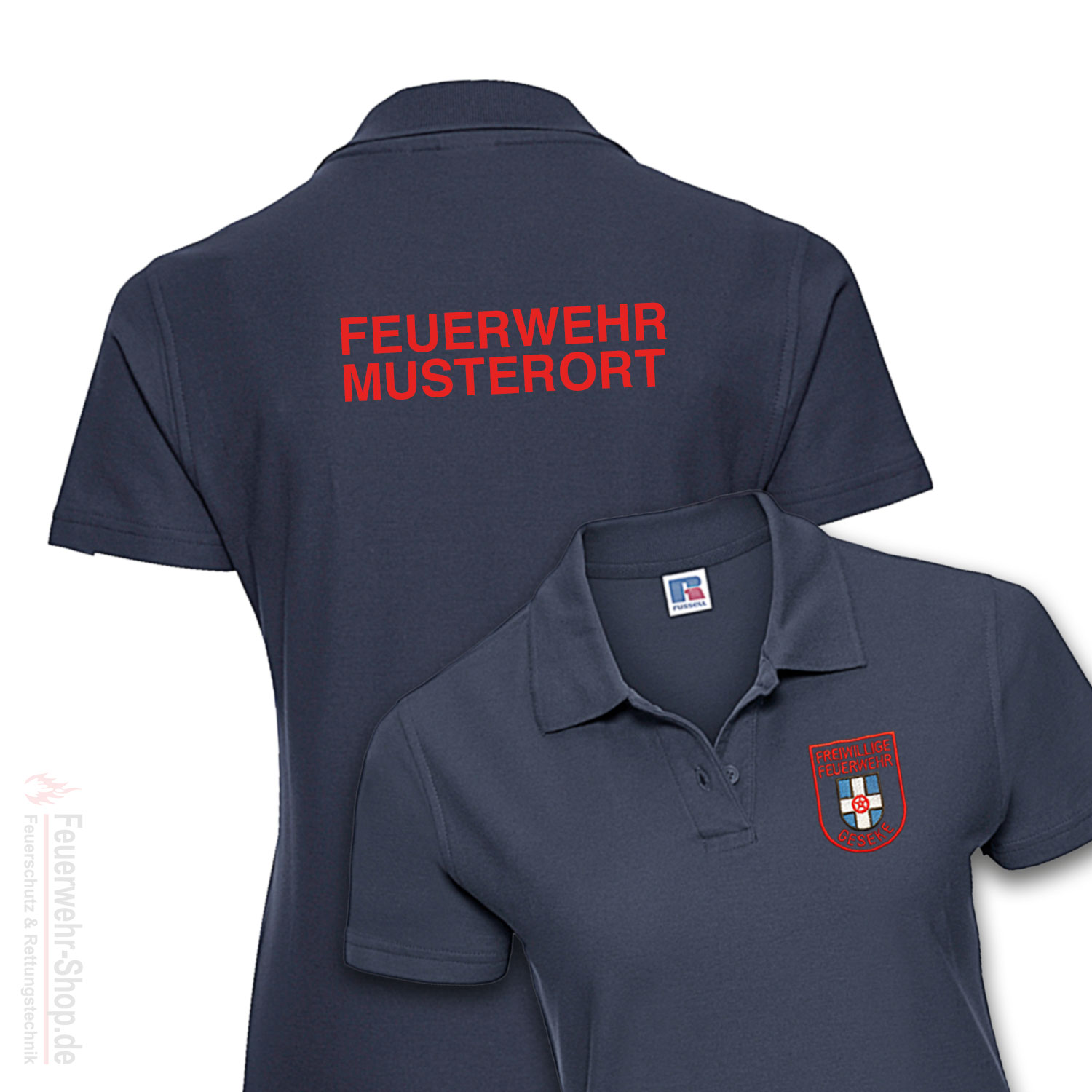 Premium Damen Poloshirt STICK Feuerwehr