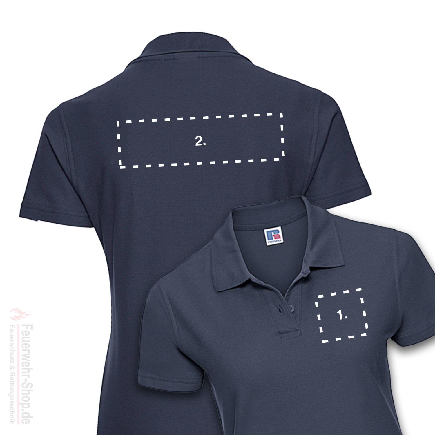 Premium Damen Poloshirt STICK Feuerwehr – Bild 3