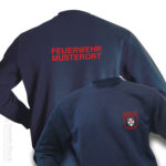 Premium Sweatshirt Feuerwehr bestickt